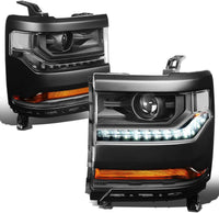 DNA Motoring HL-OH-034-CH-AM Headlight Assembly (Driver and Passenger Side)