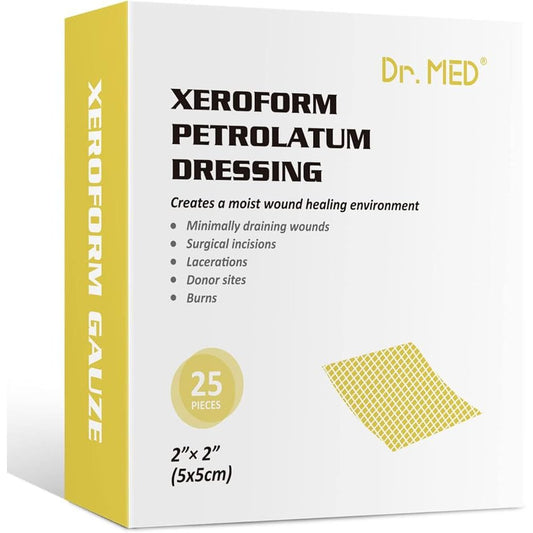 Xeroform Petrolatum Gauze Dressing, 2" x 2" (Box of 25)