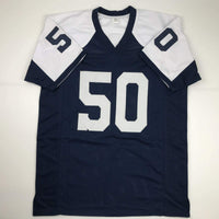 Autographed/Signed Sean Lee Dallas Thanksgiving Day Football Jersey JSA COA