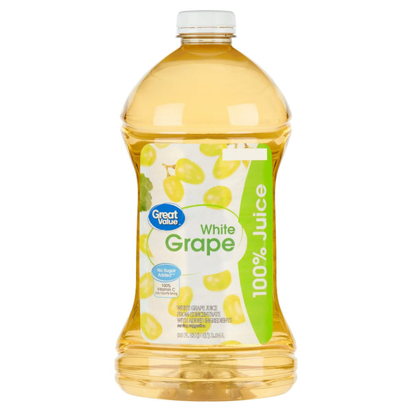 Great Value White 100% Grape Juice, 96 fl oz EasyOptionXY LLC