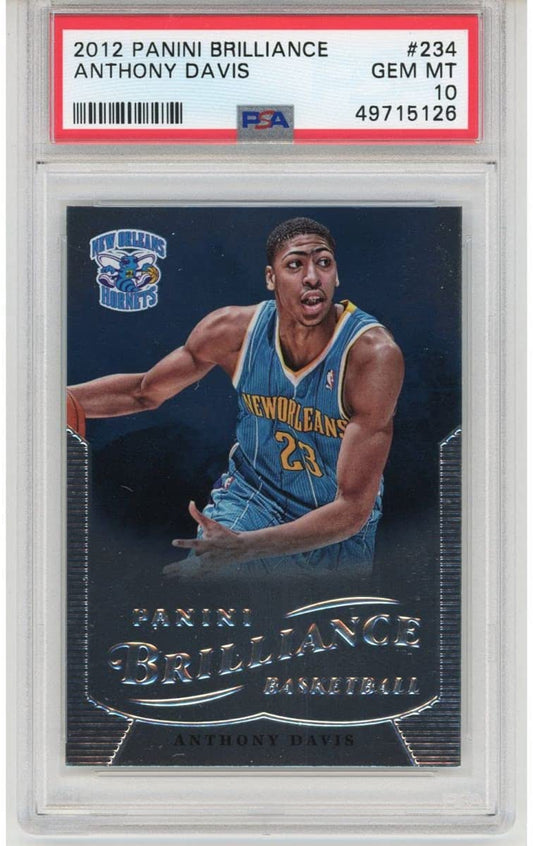 Graded 2012-13 Panini Brilliance Anthony Davis #234 Rookie RC Basketball Card PSA 10 Gem Mint