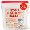 SoSalt Coarse Sea Salt from Sicily | XL Foodservice Bucket 12.5 kg (27.5 lb) | Kosher, All Natural Mediterranean Sea Salt