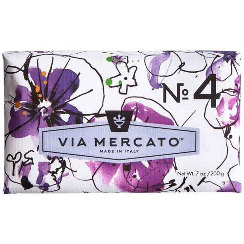 Via Mercato Nro. 4 Soap (Violets, Magnolia & Amber) 7oz