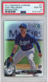 Graded 2017 Bowman Chrome Cody Bellinger #27 Refractor #/499 Rookie RC Baseball Card PSA 10 Gem Mint