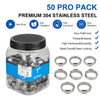 PEX Clamp Rings 1" (50) in Bottle