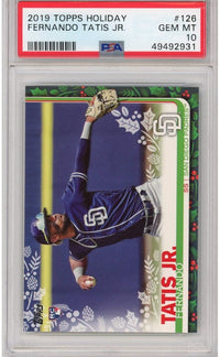 Graded 2019 Topps Holiday Fernando Tatis Jr. #126 Rookie RC Baseball Card PSA 10 Gem Mint