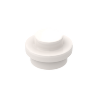 White 4073 1x1 Round Plate Brick – Choose Quantity – Brick-Compatible Bulk Lot