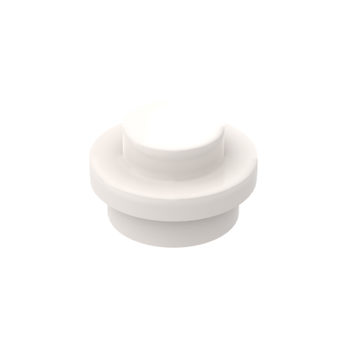 White 4073 1x1 Round Plate Brick – Choose Quantity – Brick-Compatible Bulk Lot