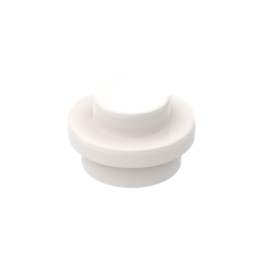 White 4073 1x1 Round Plate Brick – Choose Quantity – Brick-Compatible Bulk Lot