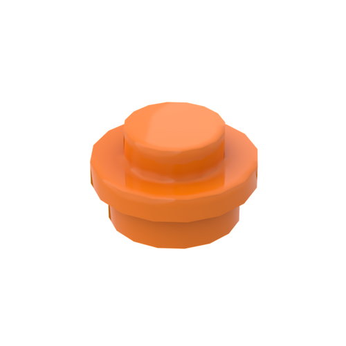 Orange 4073 1x1 Round Plate Brick – Choose Quantity – Brick-Compatible Bulk Lot