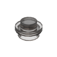Transparent Black 4073 1x1 Round Plate Brick – Choose Quantity – Brick-Compatible Bulk Lot