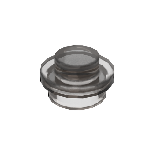 Transparent Black 4073 1x1 Round Plate Brick – Choose Quantity – Brick-Compatible Bulk Lot
