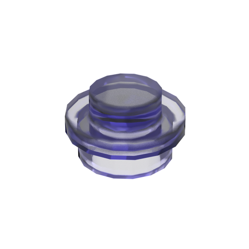 Transparent Purple 4073 1x1 Round Plate Brick – Choose Quantity - Brick-Compatible Bulk Lot