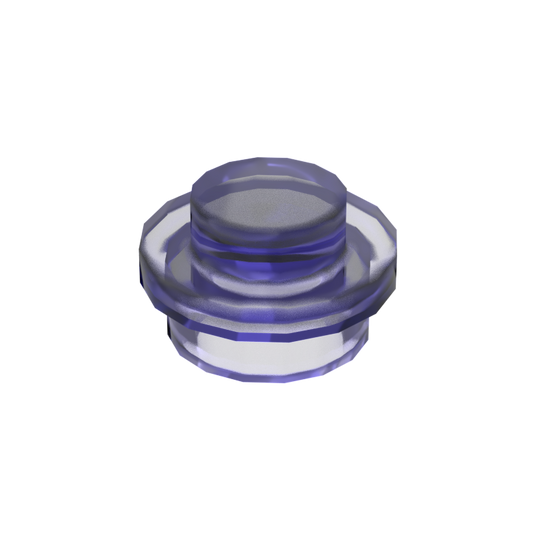 Transparent Purple 4073 1x1 Round Plate Brick – Choose Quantity - Brick-Compatible Bulk Lot