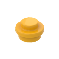 Bright Light Orange 4073 1x1 Round Plate Brick – Choose Quantity – Brick-Compatible Bulk Lot