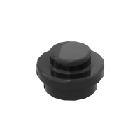 Black 4073 1x1 Round Plate Brick – Choose Quantity – Brick-Compatible Bulk Lot