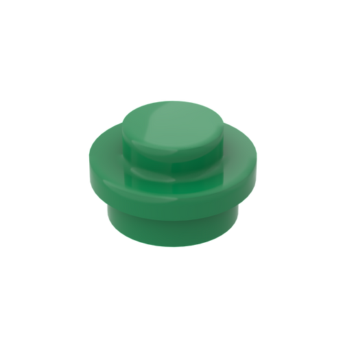 Green 4073 1x1 Round Plate Brick – Choose Quantity – Brick-Compatible Bulk Lot