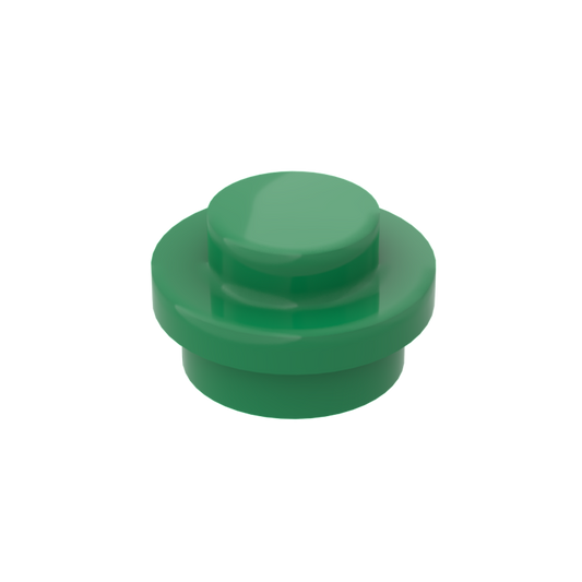 Green 4073 1x1 Round Plate Brick – Choose Quantity – Brick-Compatible Bulk Lot