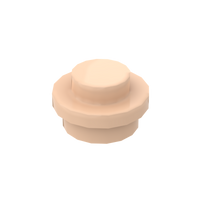 Skin White (Light Nougat) 4073 1x1 Round Plate Brick – Choose Quantity – Brick-Compatible Bulk Lot
