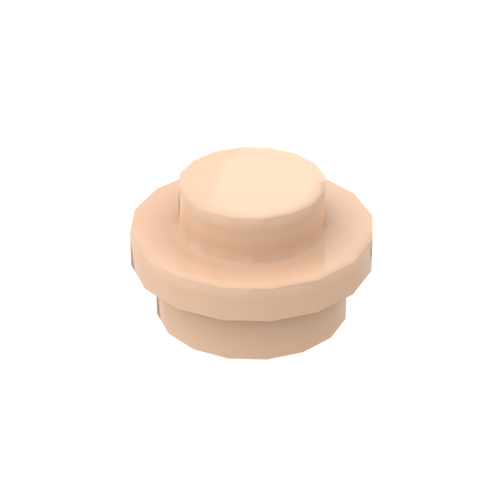 Skin White (Light Nougat) 4073 1x1 Round Plate Brick – Choose Quantity – Brick-Compatible Bulk Lot