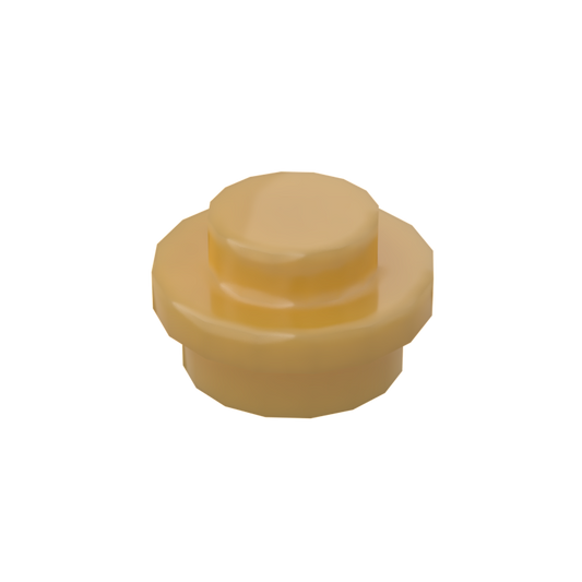 Pearl Gold 4073 1x1 Round Plate Brick – Choose Quantity – Brick-Compatible Bulk Lot