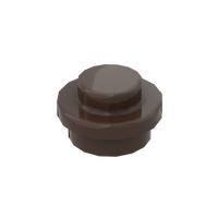 Dark Brown 4073 1x1 Round Plate Brick – Choose Quantity – Brick-Compatible Bulk Lot