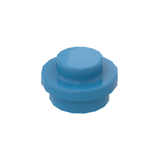 Dark Azure 4073 1x1 Round Plate Brick – Choose Quantity – Brick-Compatible Bulk Lot