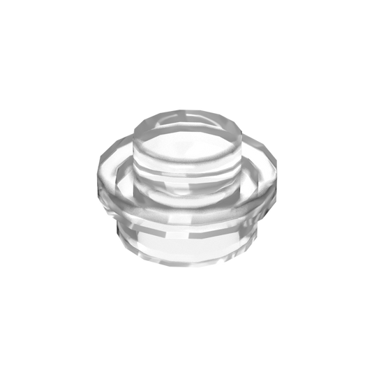 Transparent Clear 4073 1x1 Round Plate Brick – Choose Quantity – Brick-Compatible Bulk Lot