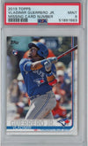 Graded 2019 Topps Vladimir Vlad Guerrero Jr. #NNO Missing No Number Rookie RC Baseball Card PSA 9 Mint