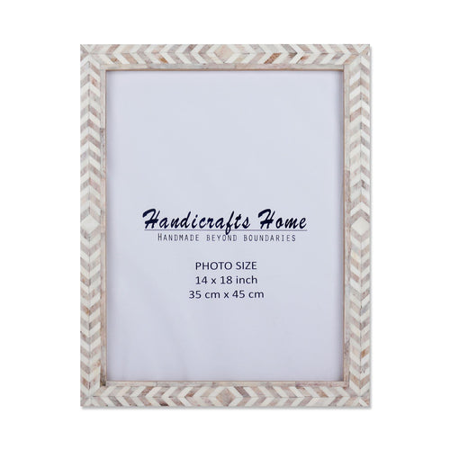 Poster Frames Taj Pattern Bone, Resin Inlay, Brown, 6 Sizes