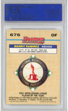 Graded 1992 Bowman Manny Ramirez #676 Foil Rookie RC Baseball Card PSA 10 Gem Mint