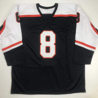Autographed/Signed Dave Schultz The Hammer Philadelphia Black Hockey Jersey JSA COA
