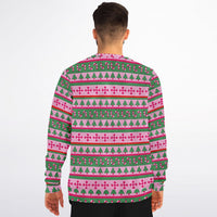 Awkward Flamingo Ugly Christmas Sweatshirt