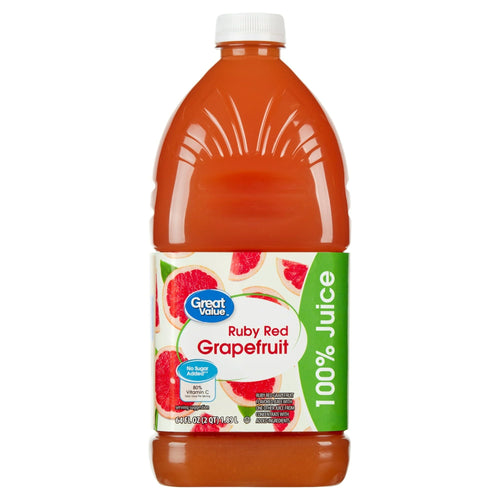 Great Value Ruby Red Grapefruit Juice, 64 fl oz EasyOptionXY LLC