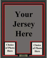 Framed Custom Frame Your Jersey 35x39 Professionally Framed & Matted Deluxe Framing with Photos Jersey Free Shipping