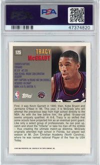 Graded 1997-98 Topps Tracy McGrady #125 Rookie RC Basketball Card PSA 10 Gem Mint
