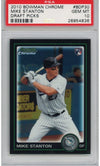 Graded 2010 Bowman Chrome Draft Picks Mike Giancarlo Stanton #BDP30 Rookie RC Baseball Card PSA 10 Gem Mint