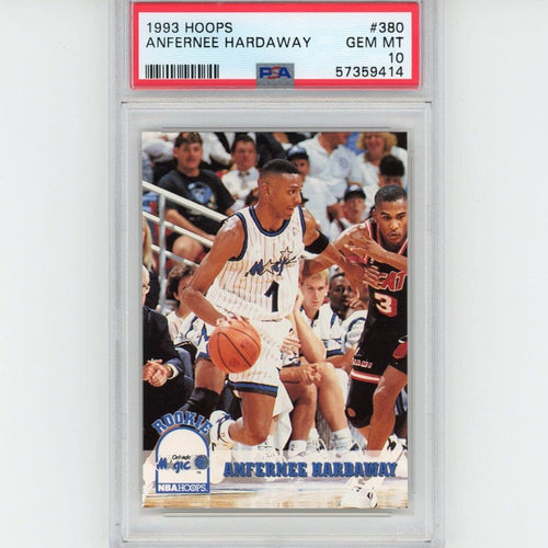 Graded 1993-94 Hoops Anfernee Penny Hardaway #380 Rookie RC Basketball Card PSA 10 Gem Mint