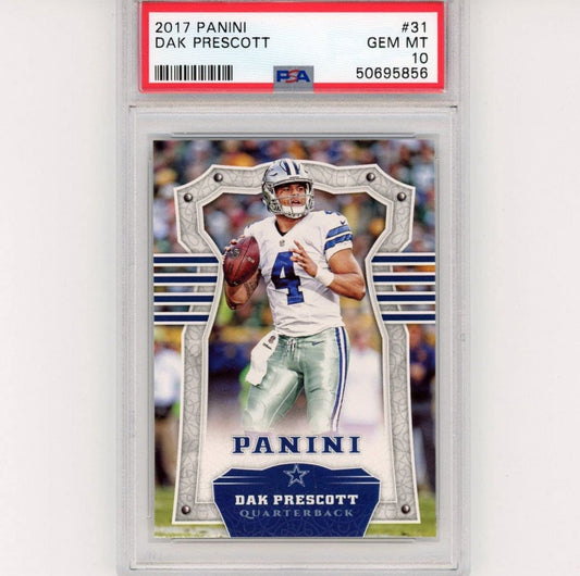 Graded 2017 Panini Dak Prescott #31 Rookie RC Football Card PSA 10 Gem Mint