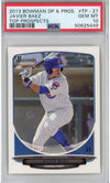 Graded 2013 Bowman Draft Picks & Top Prospects Javier Baez #TP-27 Rookie RC Baseball Card PSA 10 Gem Mint