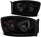 Black housing amber smoke lens