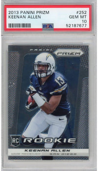 Graded 2013 Panini Prizm Keenan Allen #252 Rookie RC Football Card PSA 10 Gem Mint