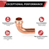 1/2" Press Copper Street Elbow (Lead Free) Plumbingsell