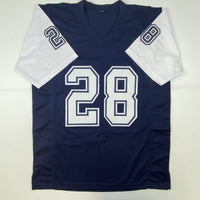 Autographed/Signed Darren Woodson Dallas Blue Football Jersey JSA COA