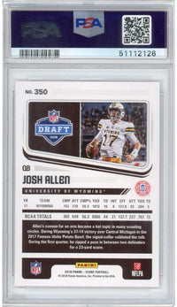 Graded 2018 Panini Score Josh Allen #350 Rookie RC Football Card PSA 10 Gem Mint