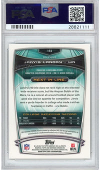 Graded 2014 Bowman Chrome Jarvis Landry #164 Pulsar Refractor Rookie RC Football Card PSA 10 Gem Mint