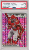 Graded 2020 Panini Mosaic Clyde Edwards-Helaire #266 Pink Camo Rookie RC Football Card PSA 10 Gem Mint