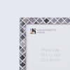 Poster Frames Moroccan Pattern Bone & Resin Inlay, Grey, 15 Sizes