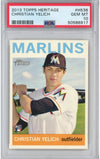 Graded 2013 Topps Heritage Christian Yelich #H536 Rookie RC Baseball Card PSA 10 Gem Mint