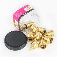 30 Pcs 3/4" Press x 1/2" PEX Crimp Brass Adapter (Lead Free)